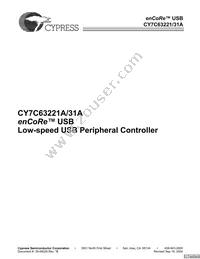 CY7C63231A-SXCT Cover