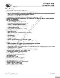 CY7C63231A-SXCT Datasheet Page 5