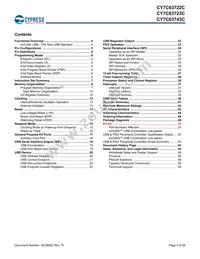 CY7C63722C-XC Datasheet Page 3