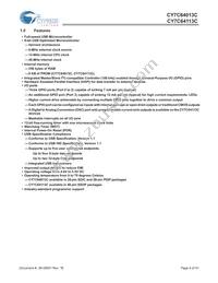 CY7C64113C-PVXC Datasheet Page 6