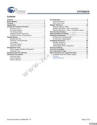 CY7C64215-56LFXCT Datasheet Page 2