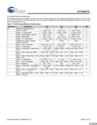 CY7C64215-56LFXCT Datasheet Page 18