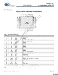 CY7C64355-48LFXCT Datasheet Page 9
