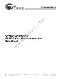 CY7C64613-80NC Datasheet Cover