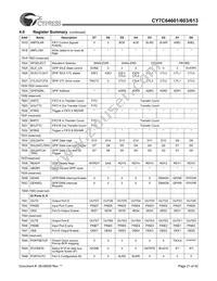 CY7C64613-80NC Datasheet Page 21