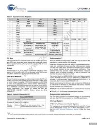 CY7C64713-56LFXC Datasheet Page 4