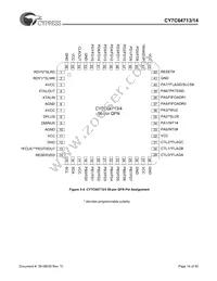 CY7C64714-56LFXC Datasheet Page 14