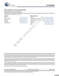 CY7C65640A-LFXCT Datasheet Page 23