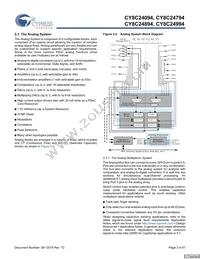 CY8C24994-24LFXI Datasheet Page 3