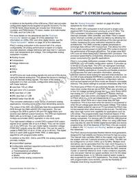 CY8C3665AXI-016T Datasheet Page 4