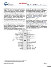 CY8C3665AXI-016T Datasheet Page 5