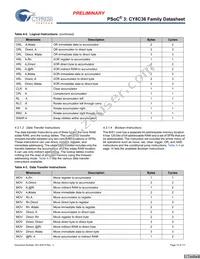 CY8C3665AXI-016T Datasheet Page 13