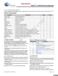 CY8C3665AXI-016T Datasheet Page 15