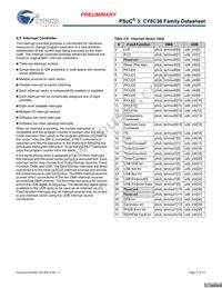 CY8C3665AXI-016T Datasheet Page 17