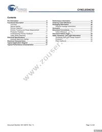 CY8CLEDAC02 Datasheet Page 3