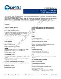 CY9AFAA2MPMC-G-UNE2 Datasheet Cover