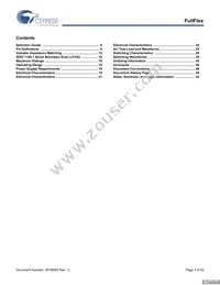 CYD18S72V18-167BGXC Datasheet Page 3