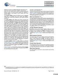 CYD36S36V18-200BGXC Datasheet Page 13