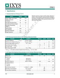 CYG2111 Datasheet Page 2