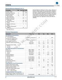 CYG2218 Datasheet Page 2