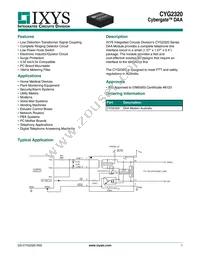 CYG2300 Datasheet Cover