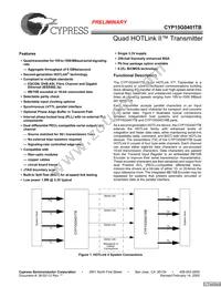 CYP15G0401TB-BGXC Datasheet Cover