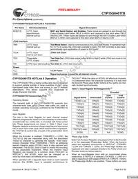 CYP15G0401TB-BGXC Datasheet Page 9