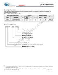 CYTMA525-49FNI25ZZT Datasheet Page 2