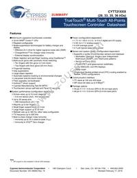 CYTT21401-44LQI28T Datasheet Cover