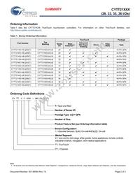 CYTT21401-44LQI28T Datasheet Page 2