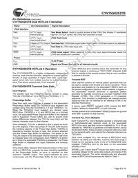 CYV15G0203TB-BGC Datasheet Page 8