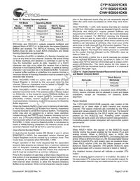 CYW15G0201DXB-BBI Datasheet Page 21