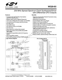 CYW320OXC-3T Datasheet Cover