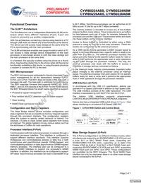 CYWB0226ABM-BVXIT Datasheet Page 2