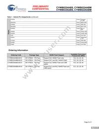 CYWB0226ABM-BVXIT Datasheet Page 6