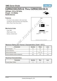 CZRSC55C9V1-G Datasheet Cover
