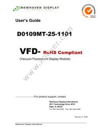 D0109MT-25-1101 Datasheet Cover