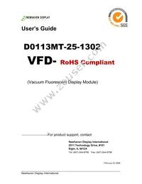 D0113MT-25-1302 Datasheet Cover