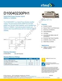 D10040230PH1 Datasheet Cover