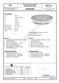 D1031SH45TXPSA1 Datasheet Cover