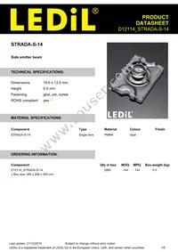 D12114_STRADA-S-14 Datasheet Cover