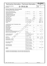 D170S25CXPSA1 Datasheet Cover