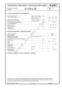 D170U25CXPSA1 Datasheet Page 2