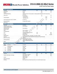 D1U-H-2800-52-HB1C Datasheet Page 2