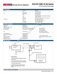 D1U-W-1200-12-HC2C Datasheet Page 3