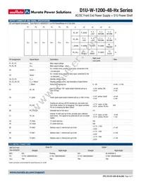 D1U-W-1200-48-HC1C Datasheet Page 4