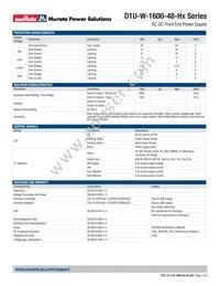 D1U-W-1600-48-HC2C Datasheet Page 3