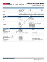 D1U-W-2000-48-HB2C Datasheet Page 3