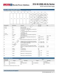 D1U-W-2000-48-HB2C Datasheet Page 4