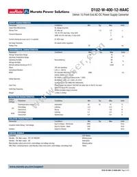 D1U2-W-400-12-HA4C Datasheet Page 2